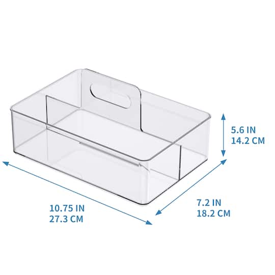 6 Pack: Clear Storage Caddy with Handle by Simply Tidy™
